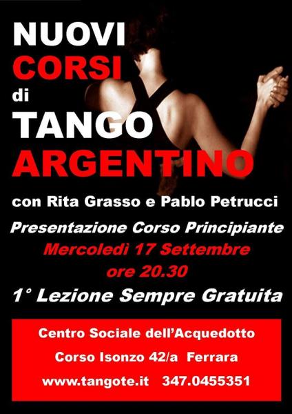 Corsi di Tango con Pablo Petrucci e Rita Grasso