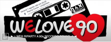 ? ? WE® RIPARTY A 90s SECONDO ROUND ? ?
