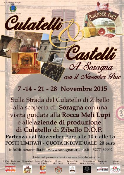 Culatelli e Castelli, a Soragna con il November Prc