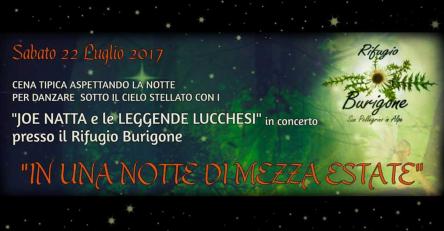 In una notte di mezza estate - Cena+Concerto al Rifugio Burigone