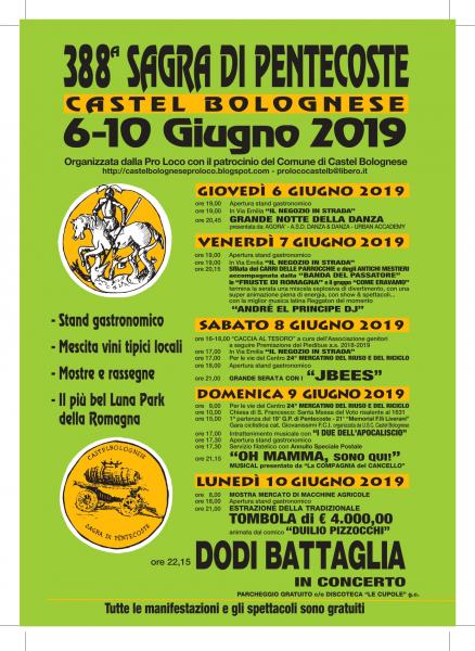 388° Sagra di Pentecoste di Castel Bolognese (RA)