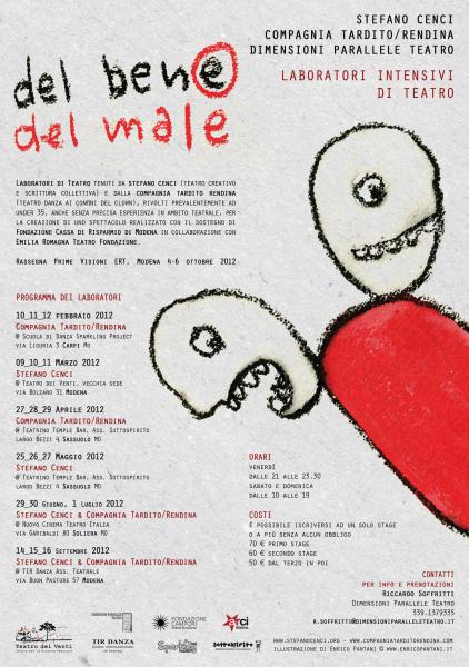 STAGE TEATRALE di Teatro Creativo e Scrittura Collettiva di Stefano Cenci a Modena 9-10-11 Marzo 20