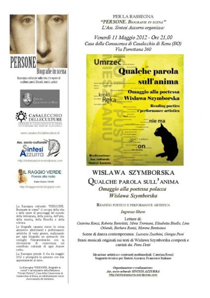 WISLAWA SZYMBORSKA. Qualche parola sull'anima