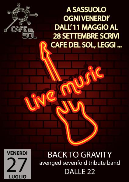 BACK TO GRAVITY LIVE
