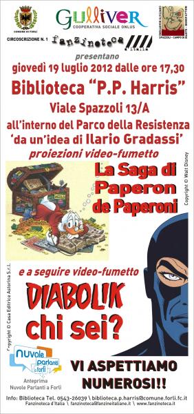 Video-fumetti serata al Parco della Resistenza per grandi e bambini