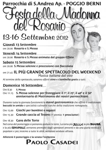 Festa della Madonna del Rosario - Poggio Berni