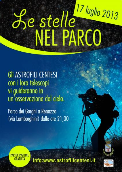 Le stelle nel parco