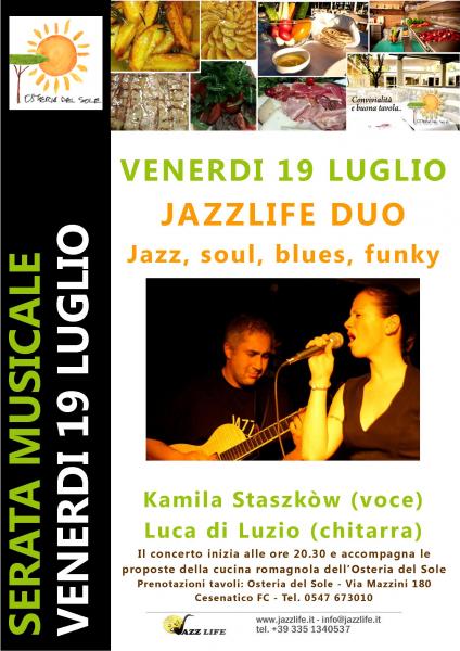 Jazzlife Duo all'Osteria del Sole a Cesenatico