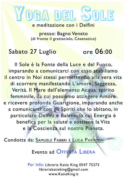 YOGA DEL SOLE - e meditazione con i delfini