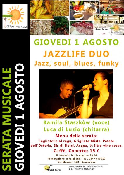 Jazz & Food all'Osteria del Sole a Cesenatico