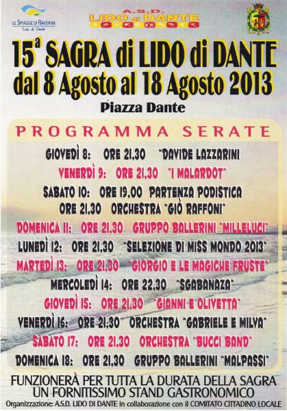 15° Sagra di Lido di Dante