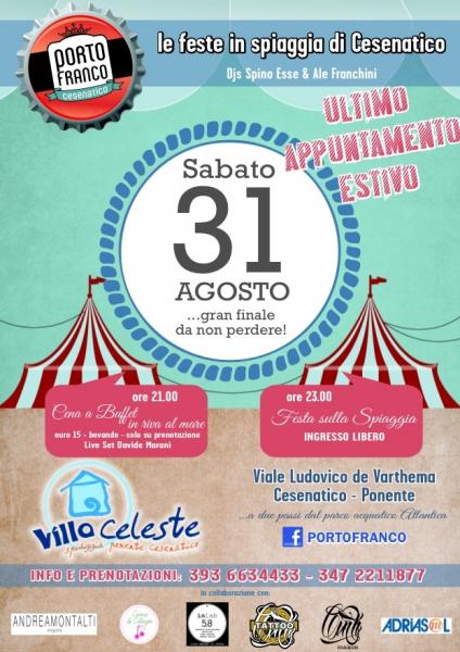 Festa PORTOFRANCO VILLA CELESTE