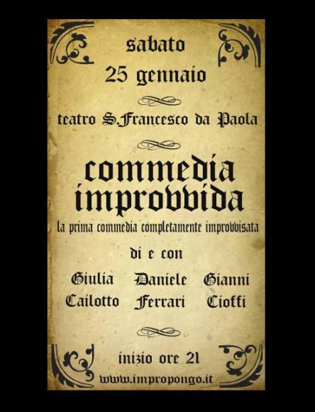 COMMEDIA IMPROVVIDA