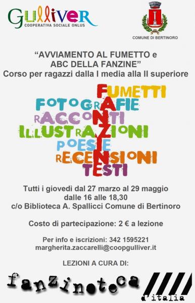 “Avviamento al fumetto + ABC della fanzine” il corso per diventare futuri fumettisti e fanzinari