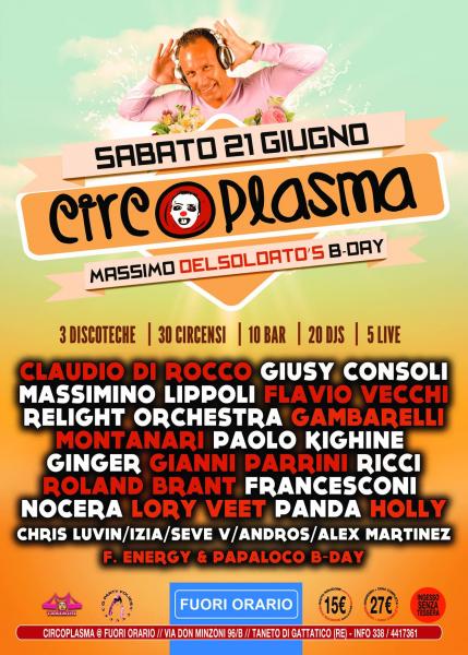 Circoplasma, B-Day sabato 21 giugno 2014
