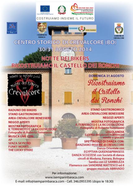 Notte dei bikers Ricostruiamo il castello dei Ronchi