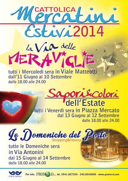 Mercatini estivi Cattolica 2014