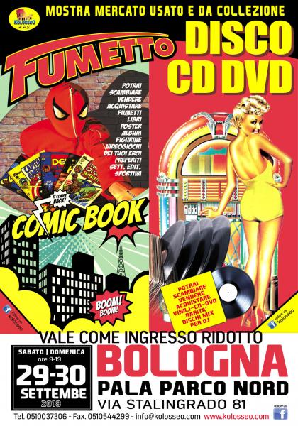 Fiera del disco e del fumetto di Bologna 29-30 Settembre