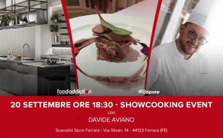 La cucina sperimentale e innovativa dell’ex concorrente di Masterchef Davide Aviano in uno show-cook